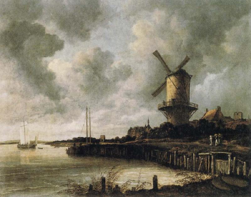 Jacob van Ruisdael The Windmill at Wijk bij Duurstede oil painting image